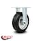 Service Caster 6 Inch Rubber on Aluminum Wheel Rigid Caster with Roller Bearing SCC-30R620-RAR - alternate 2